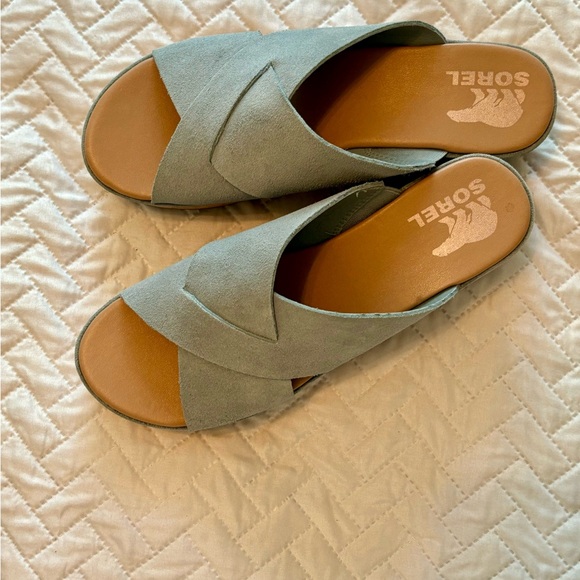 Sorel suede slides, size 9 - Picture 2 of 8